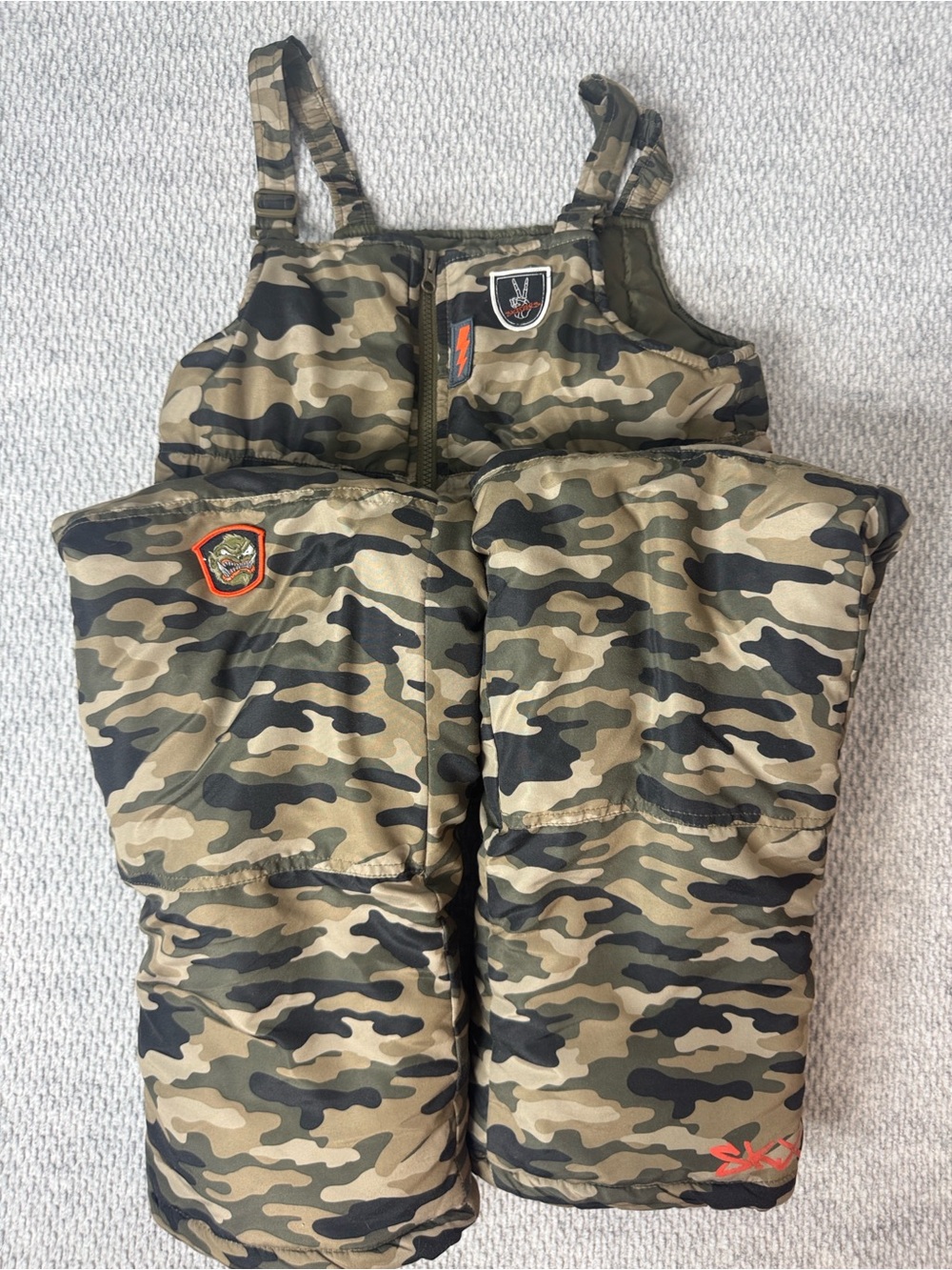 Sketchers Snow Bibs camo patchwork Big Kid 14/16